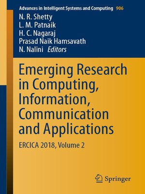 cover image of Emerging Research in Computing, Information, Communication and Applications